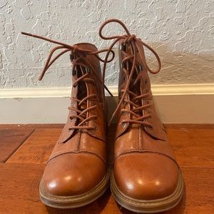 Beautiful Cognac Leather Boots Brand new